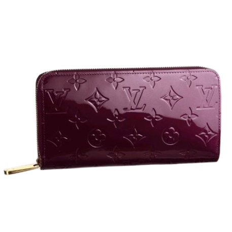 Louis Vuitton ジッピー・ウォレットRef:M60017 モノグラム ヴェルニ パープル